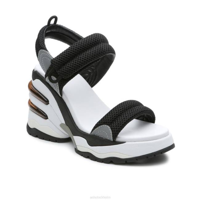 se ASH kvinnor cosmos plattformssandal svart silver 8XTP35 sandaler