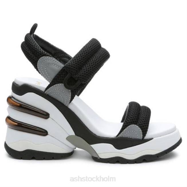 se ASH kvinnor cosmos plattformssandal svart silver 8XTP35 sandaler