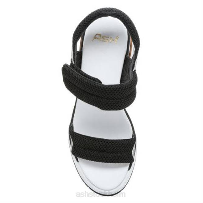 se ASH kvinnor cosmos plattformssandal svart silver 8XTP35 sandaler