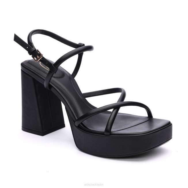 se ASH kvinnor wanda bis sandal med strappy plattformsklänning svart 8XTP46 sandaler