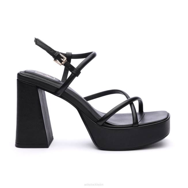 se ASH kvinnor wanda bis sandal med strappy plattformsklänning svart 8XTP46 sandaler