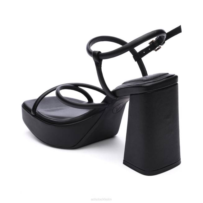 se ASH kvinnor wanda bis sandal med strappy plattformsklänning svart 8XTP46 sandaler