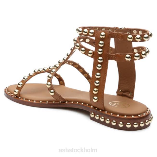se ASH kvinnor platt sandal med kraftig tofs ny kanel 8XTP68 sandaler