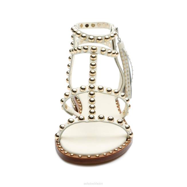 se ASH kvinnor platt sandal med kraftig tofs ren 8XTP69 sandaler