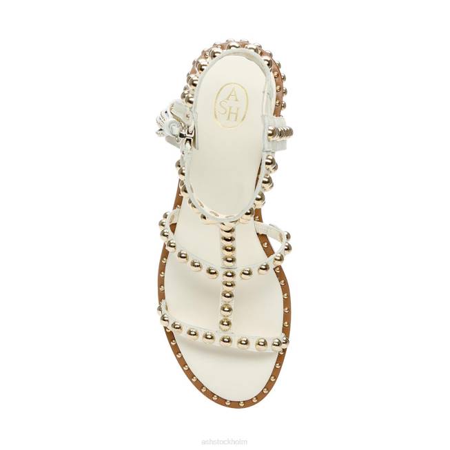 se ASH kvinnor platt sandal med kraftig tofs ren 8XTP69 sandaler