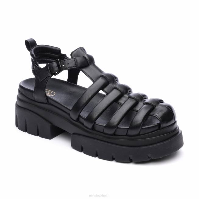 se ASH kvinnor shark lug sula fisherman sandal svart 8XTP61 sandaler