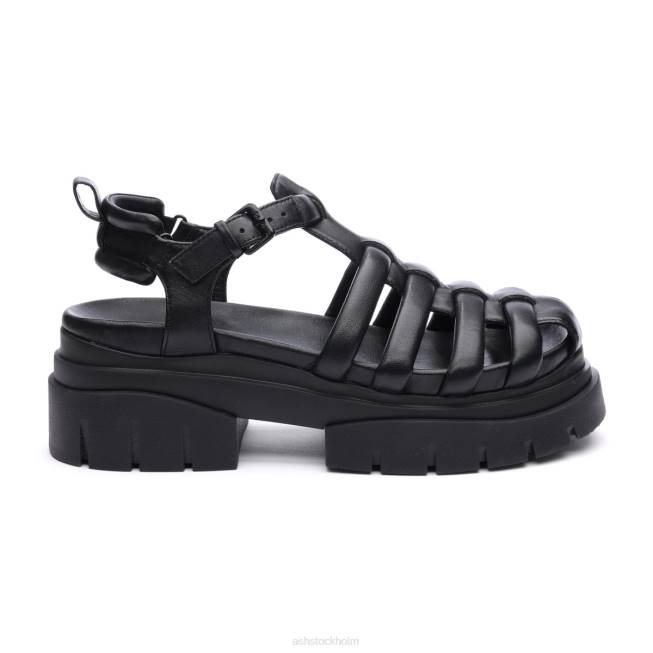 se ASH kvinnor shark lug sula fisherman sandal svart 8XTP61 sandaler