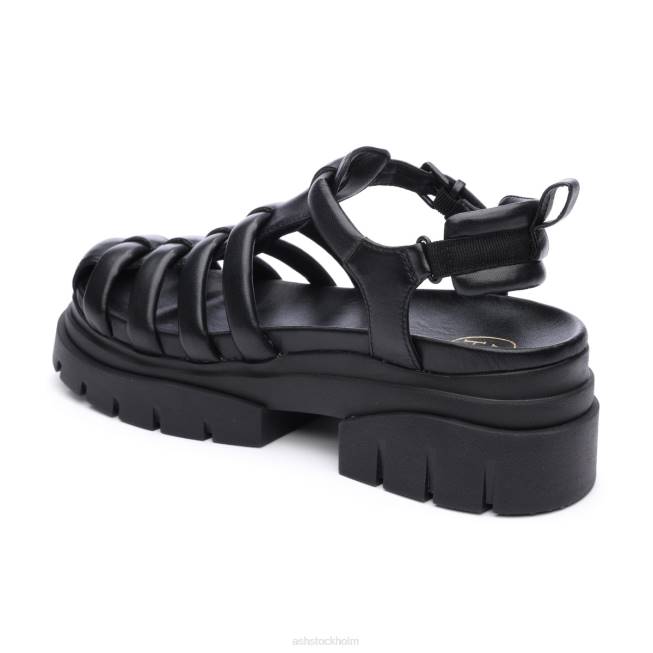 se ASH kvinnor shark lug sula fisherman sandal svart 8XTP61 sandaler