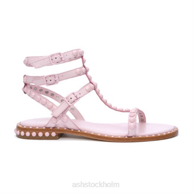 se ASH kvinnor spela en platt sandal med tonprydda färger kristallrosa 8XTP58 sandaler