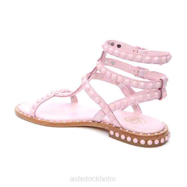 se ASH kvinnor spela en platt sandal med tonprydda färger kristallrosa 8XTP58 sandaler