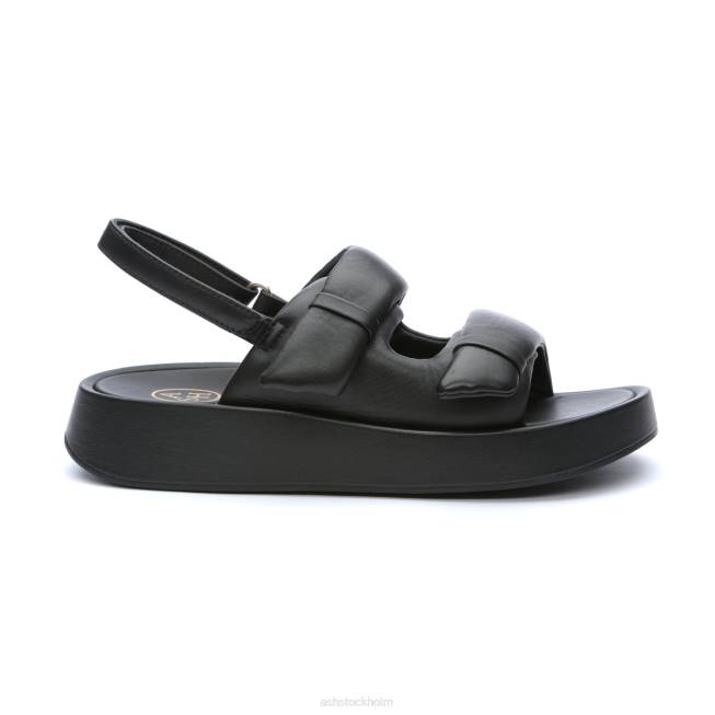 se ASH kvinnor vinci strappy plattformssandal svart 8XTP79 sandaler