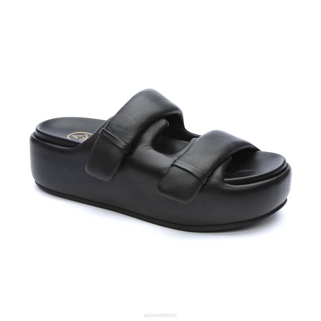 se ASH kvinnor zeta sandal i platt form svart 8XTP39 sandaler
