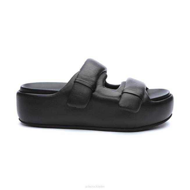 se ASH kvinnor zeta sandal i platt form svart 8XTP39 sandaler