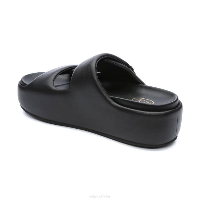se ASH kvinnor zeta sandal i platt form svart 8XTP39 sandaler