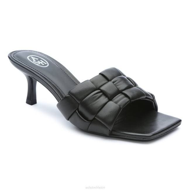 se ASH kvinnor kim vävd kattungasandal svart 8XTP83 sandaler