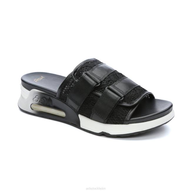 se ASH kvinnor lou sportsandal i spets svart 8XTP65 sandaler