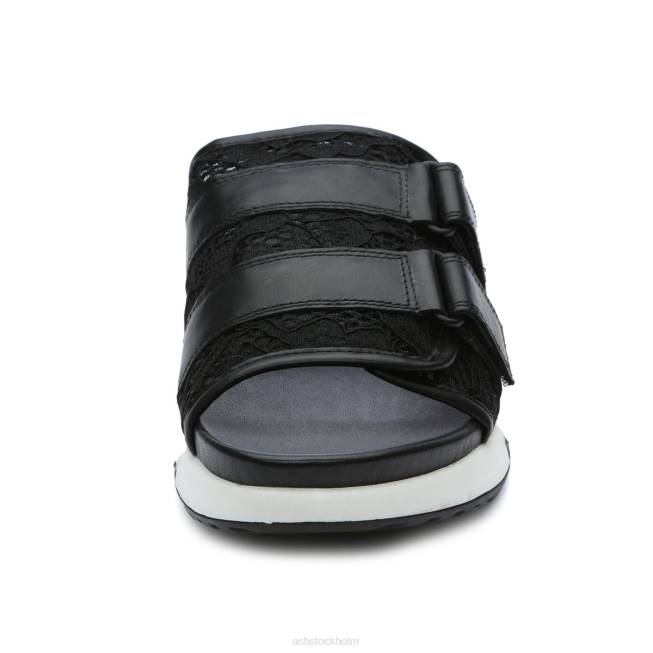 se ASH kvinnor lou sportsandal i spets svart 8XTP65 sandaler