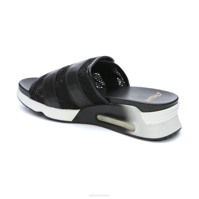 se ASH kvinnor lou sportsandal i spets svart 8XTP65 sandaler