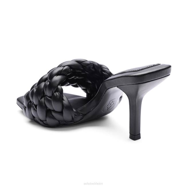 se ASH kvinnor serena vävd klänningssandal svart 8XTP77 sandaler