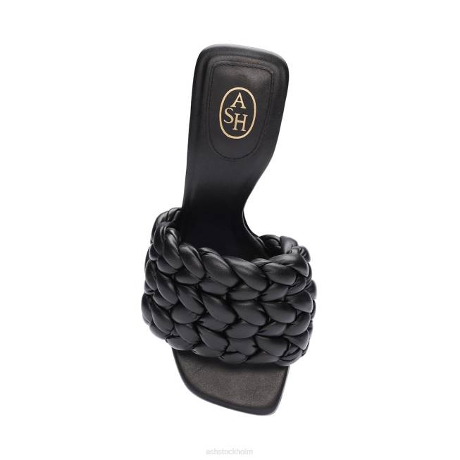 se ASH kvinnor serena vävd klänningssandal svart 8XTP77 sandaler