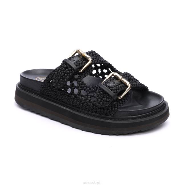 se ASH kvinnor ursula fotbäddssandal svart 8XTP48 sandaler