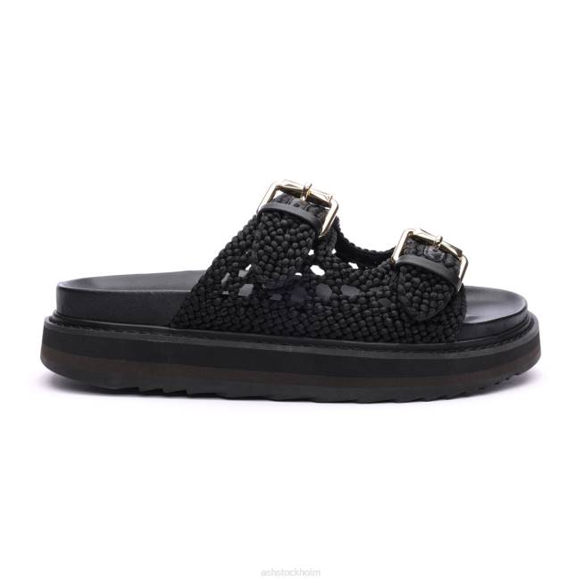 se ASH kvinnor ursula fotbäddssandal svart 8XTP48 sandaler