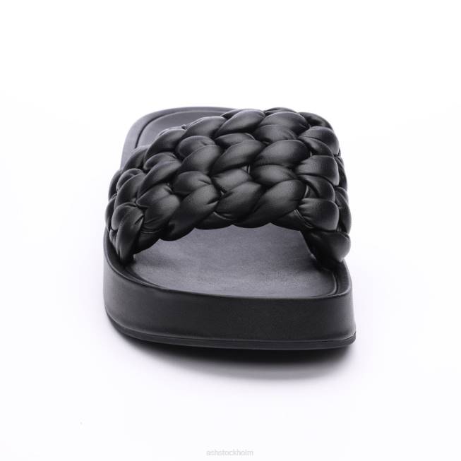 se ASH kvinnor victoria vävd plattformssandal svart 8XTP42 sandaler