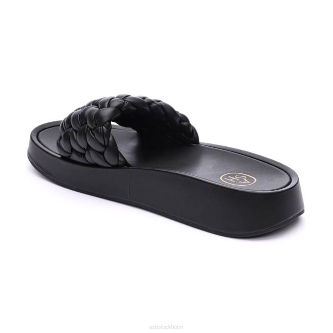 se ASH kvinnor victoria vävd plattformssandal svart 8XTP42 sandaler