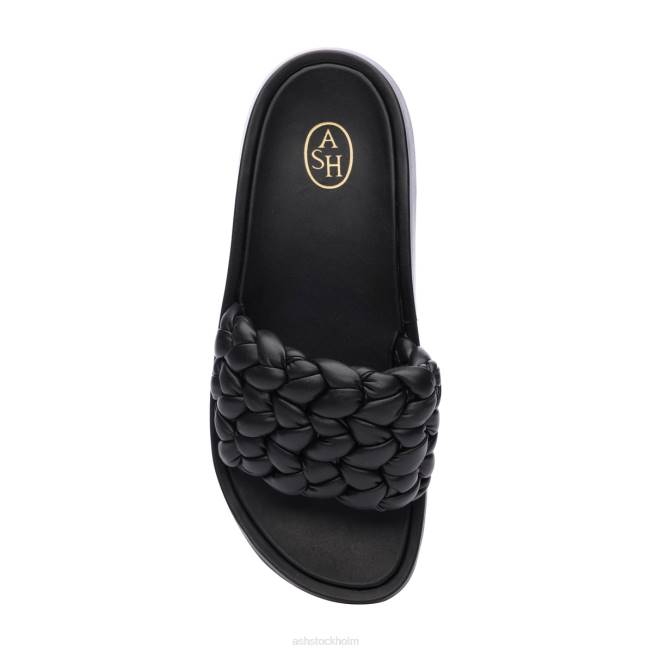 se ASH kvinnor victoria vävd plattformssandal svart 8XTP42 sandaler
