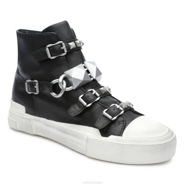 se ASH kvinnor galaxy chain dubbade hög topp sneaker svart silver 8XTP33 sneakers