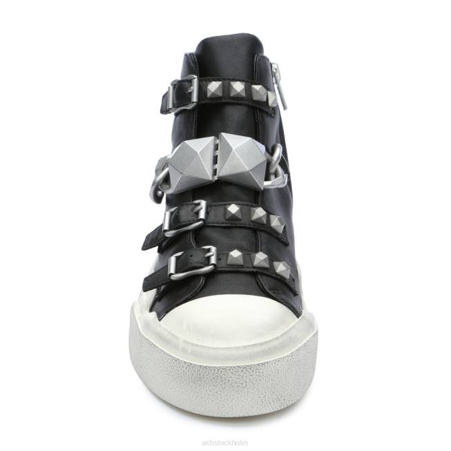 se ASH kvinnor galaxy chain dubbade hög topp sneaker svart silver 8XTP33 sneakers
