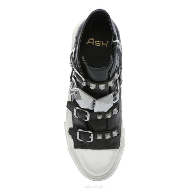 se ASH kvinnor galaxy chain dubbade hög topp sneaker svart silver 8XTP33 sneakers