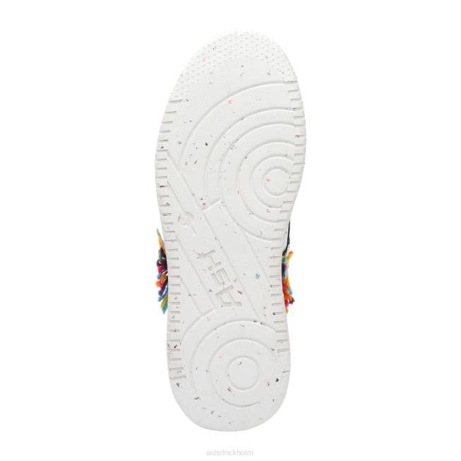 se ASH kvinnor parker rainbow high top sneaker vit/flerfärgad 8XTP16 sneakers