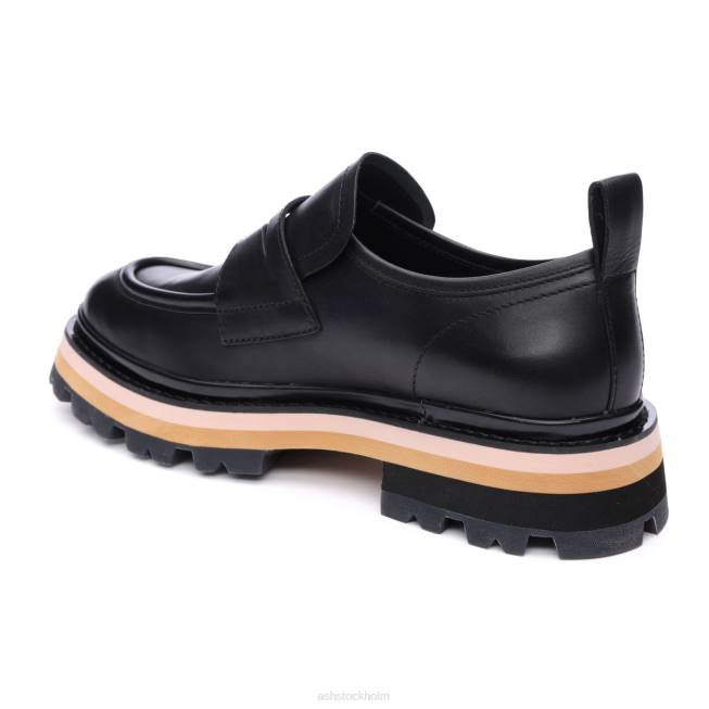se ASH kvinnor genial bis platform penny loafer talk/svart 8XTP1 loafers
