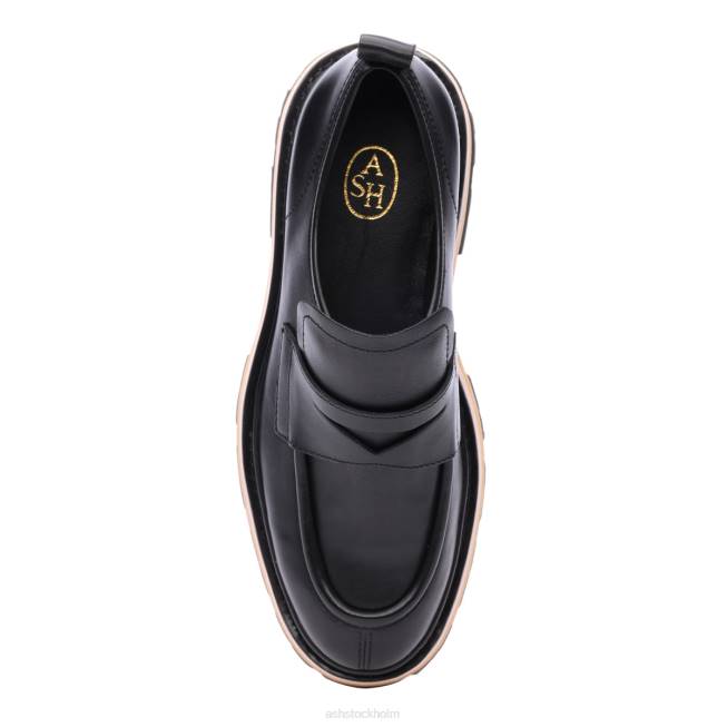 se ASH kvinnor genial bis platform penny loafer talk/svart 8XTP1 loafers
