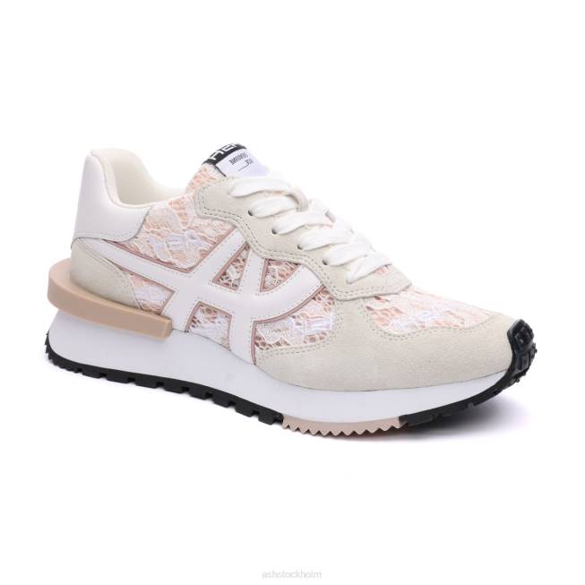 se ASH kvinnor giftig mode sneaker benvit/rosasalt 8XTP20 sneakers