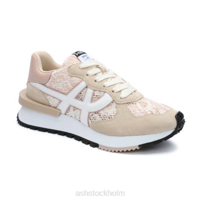 se ASH kvinnor giftig mode sneaker äggnöt/rosasalt/vit 8XTP19 sneakers
