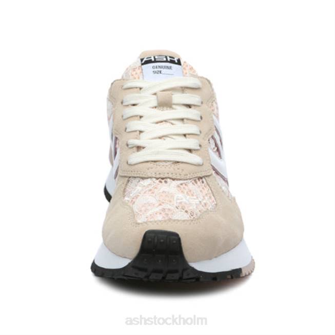 se ASH kvinnor giftig mode sneaker äggnöt/rosasalt/vit 8XTP19 sneakers
