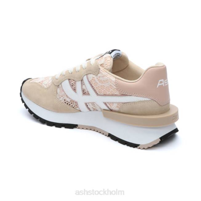 se ASH kvinnor giftig mode sneaker äggnöt/rosasalt/vit 8XTP19 sneakers