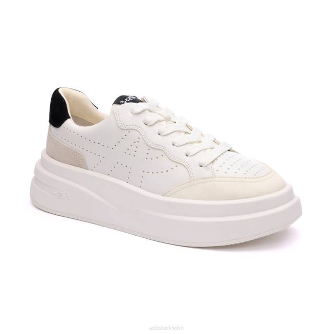 se ASH kvinnor impuls fashion sneaker vit/talk/svart 8XTP13 sneakers