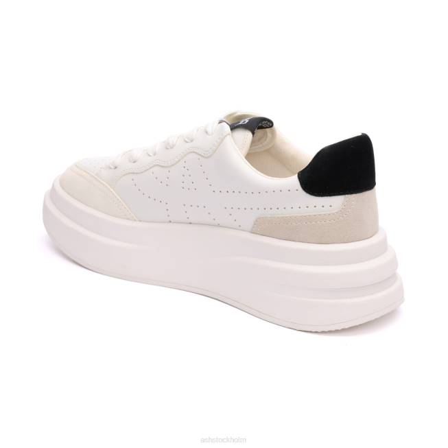 se ASH kvinnor impuls fashion sneaker vit/talk/svart 8XTP13 sneakers