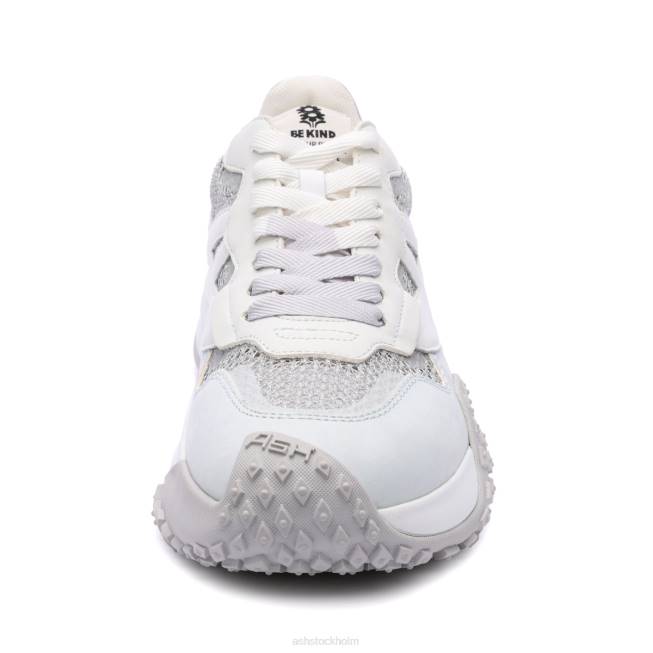 se ASH kvinnor joker vara snäll mode sneaker pärla/silver 8XTP30 sneakers
