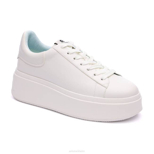 se ASH kvinnor moby be kind plattformssneaker vit/dimmblå 8XTP5 sneakers