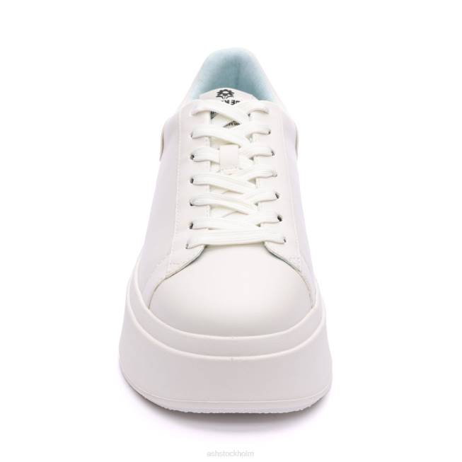 se ASH kvinnor moby be kind plattformssneaker vit/dimmblå 8XTP5 sneakers