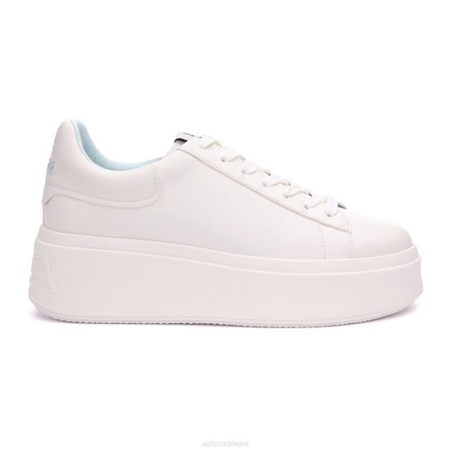 se ASH kvinnor moby be kind plattformssneaker vit/dimmblå 8XTP5 sneakers