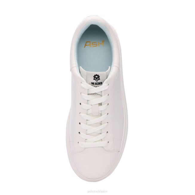 se ASH kvinnor moby be kind plattformssneaker vit/dimmblå 8XTP5 sneakers