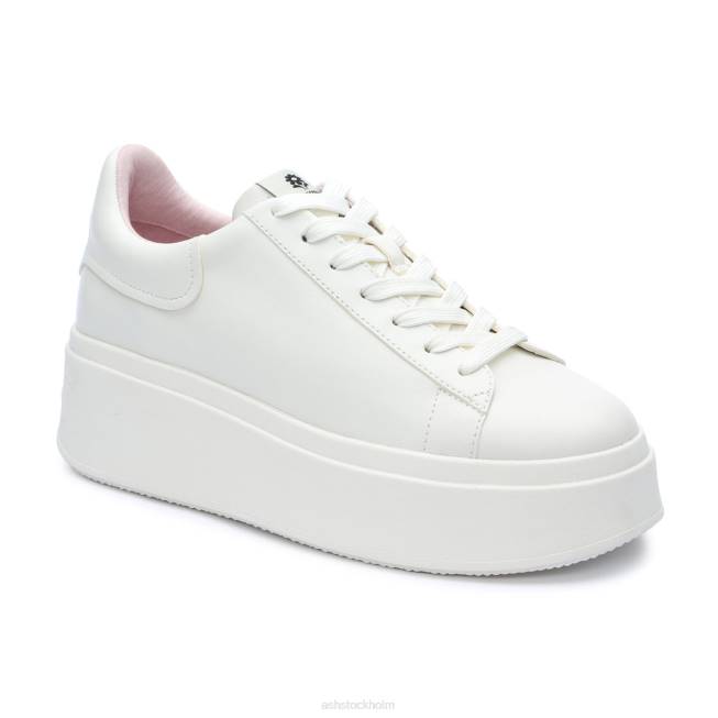 se ASH kvinnor moby be kind plattformssneaker vit/kristallrosa 8XTP6 sneakers