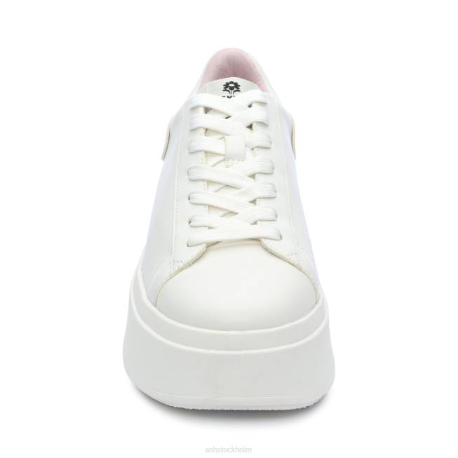 se ASH kvinnor moby be kind plattformssneaker vit/kristallrosa 8XTP6 sneakers