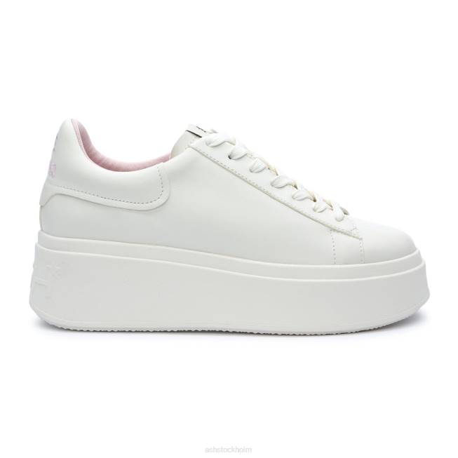 se ASH kvinnor moby be kind plattformssneaker vit/kristallrosa 8XTP6 sneakers