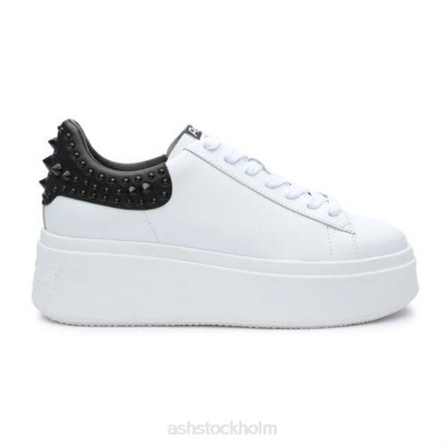 se ASH kvinnor moby studs sneaker med plattformsdubb Vit hud 8XTP3 sneakers